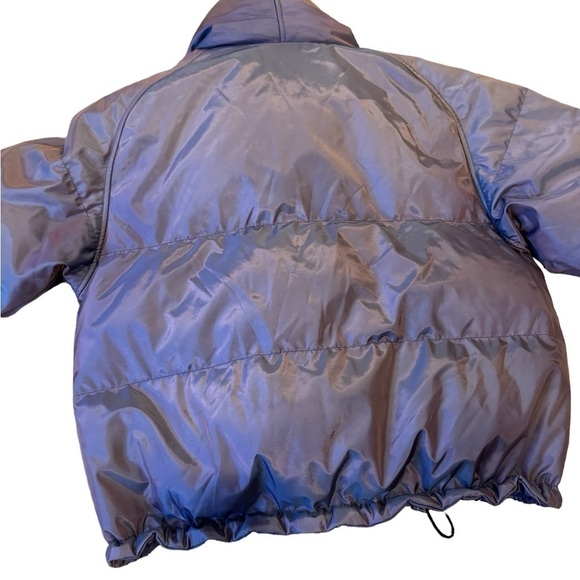 NILS Iridescent Purple Puffer Shall Winter Jacket  Women's size 8 - Picture 13 of 16